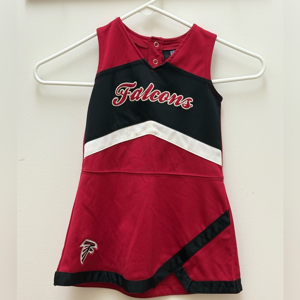 NFL Falcons Cheerleader Cheer Dress- Red, Black, and White